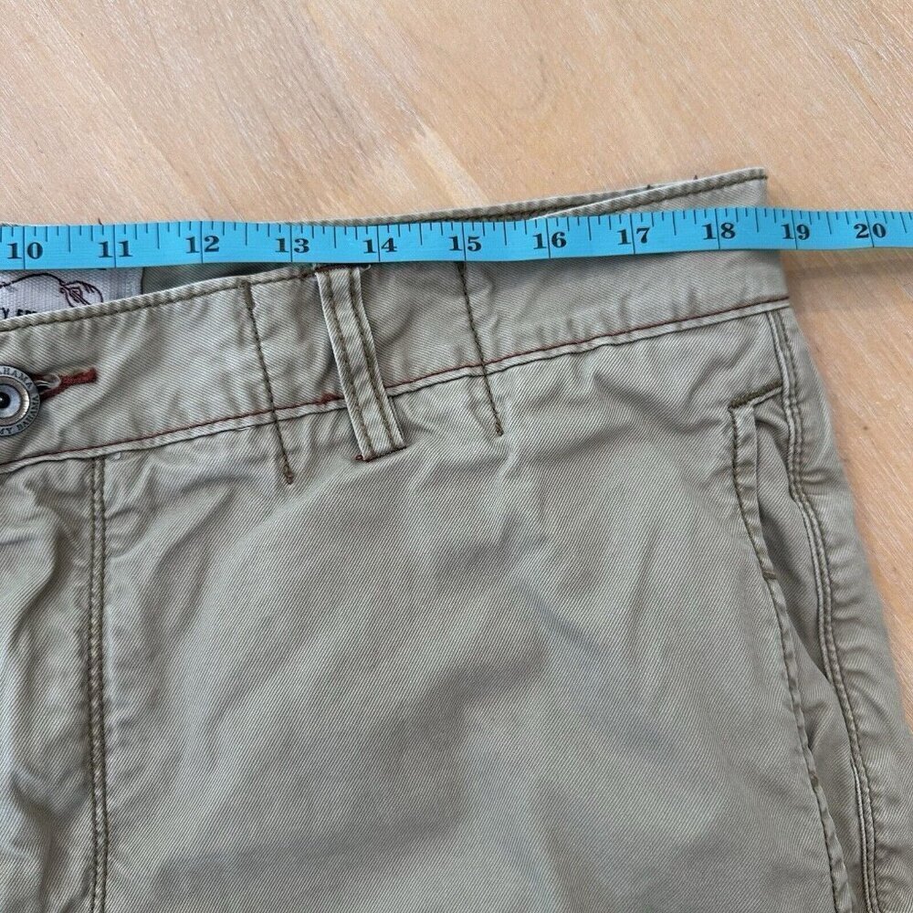 Tommy Bahama Pants Mens 38x30 (actual 38x27) Tan Chino Flat Front Slacks - Picture 10 of 12